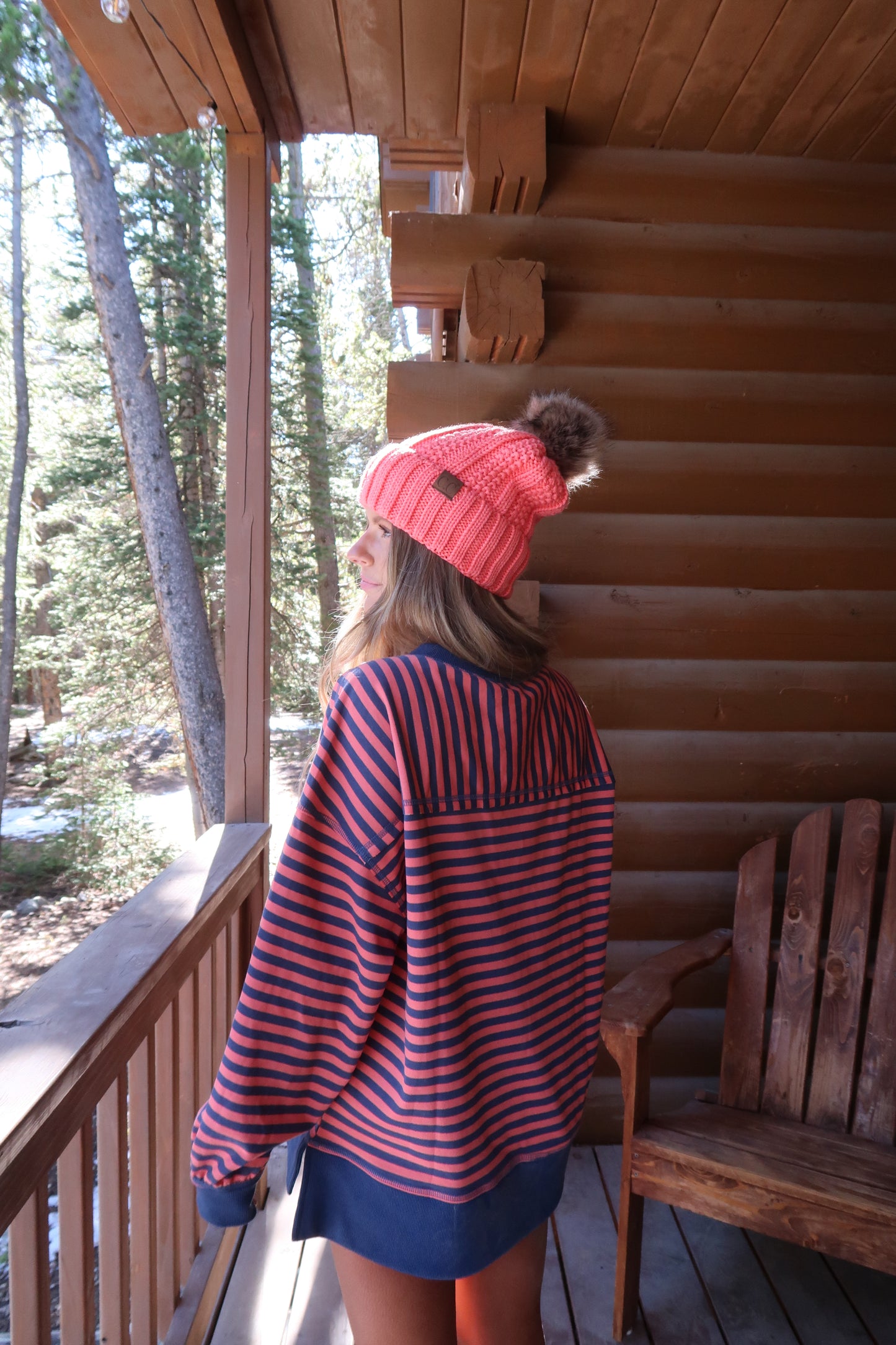 Lodge Stripe Crewneck