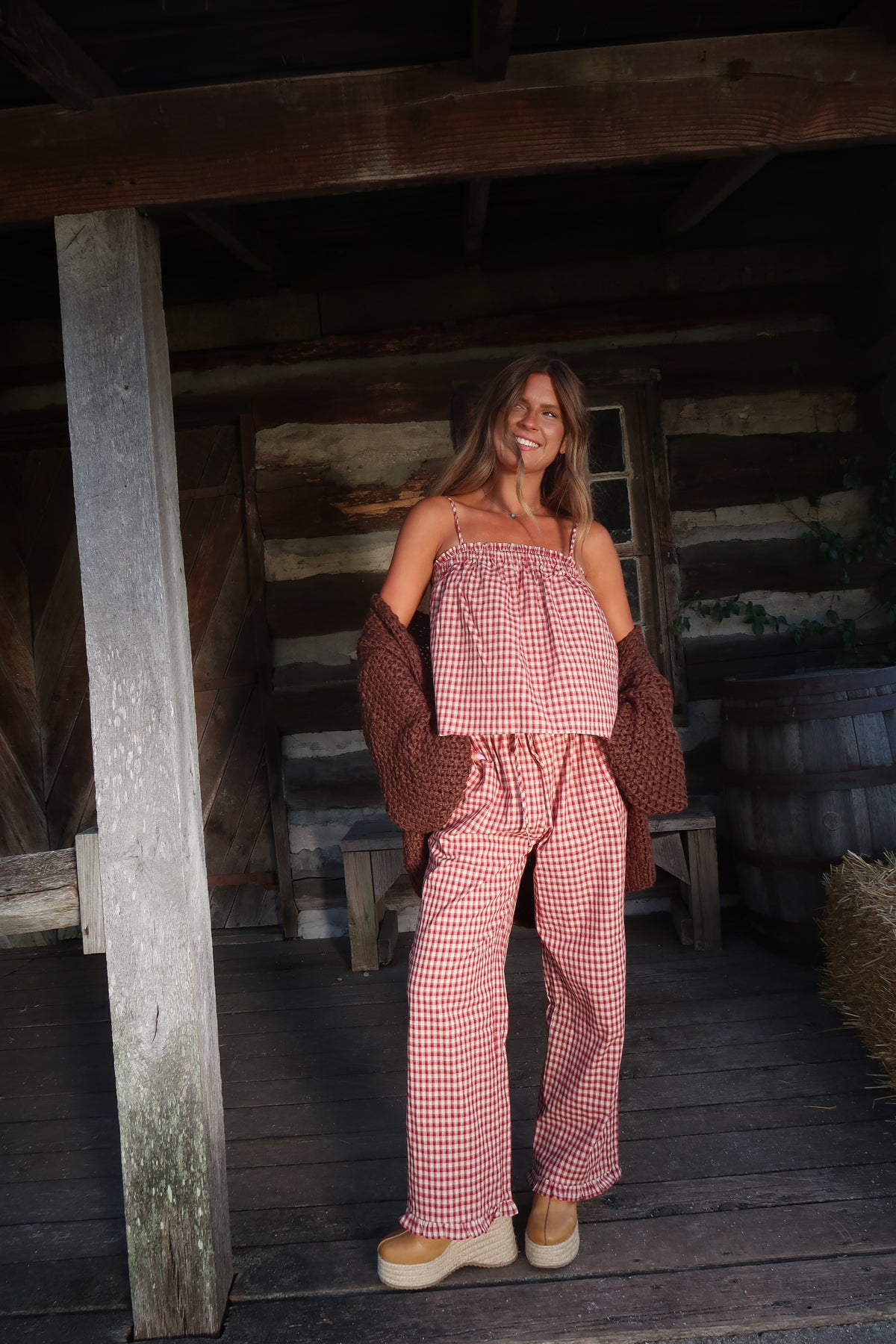 Apple Pie Plaid Set