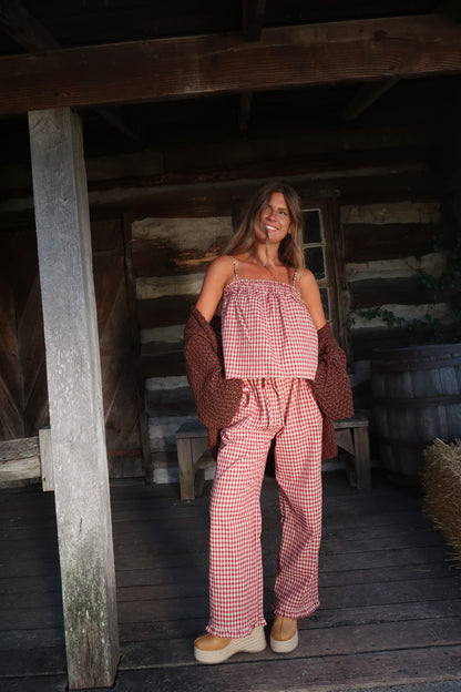 Apple Pie Plaid Set