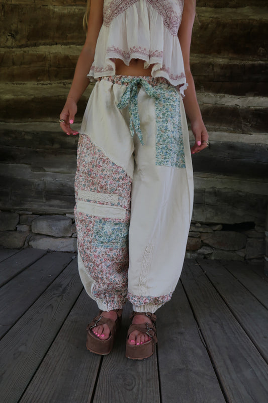 Sweet as Honey Patchwork Jogger