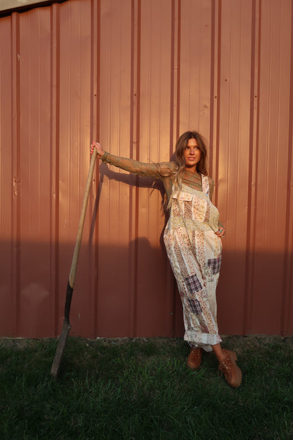 Vintage Bloom Overalls