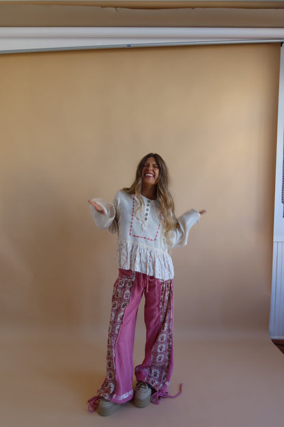 Oh Darling Knit Patch Pants