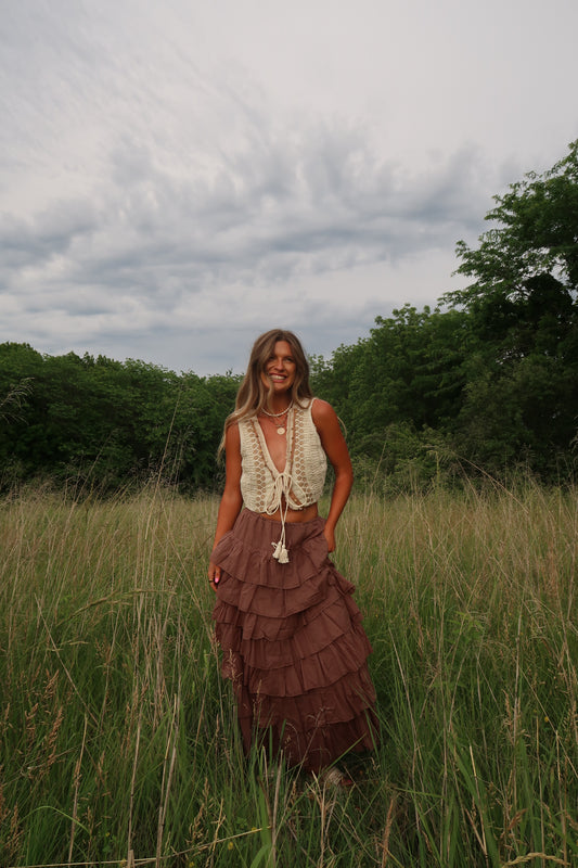 Amber Skies Embellished Vest