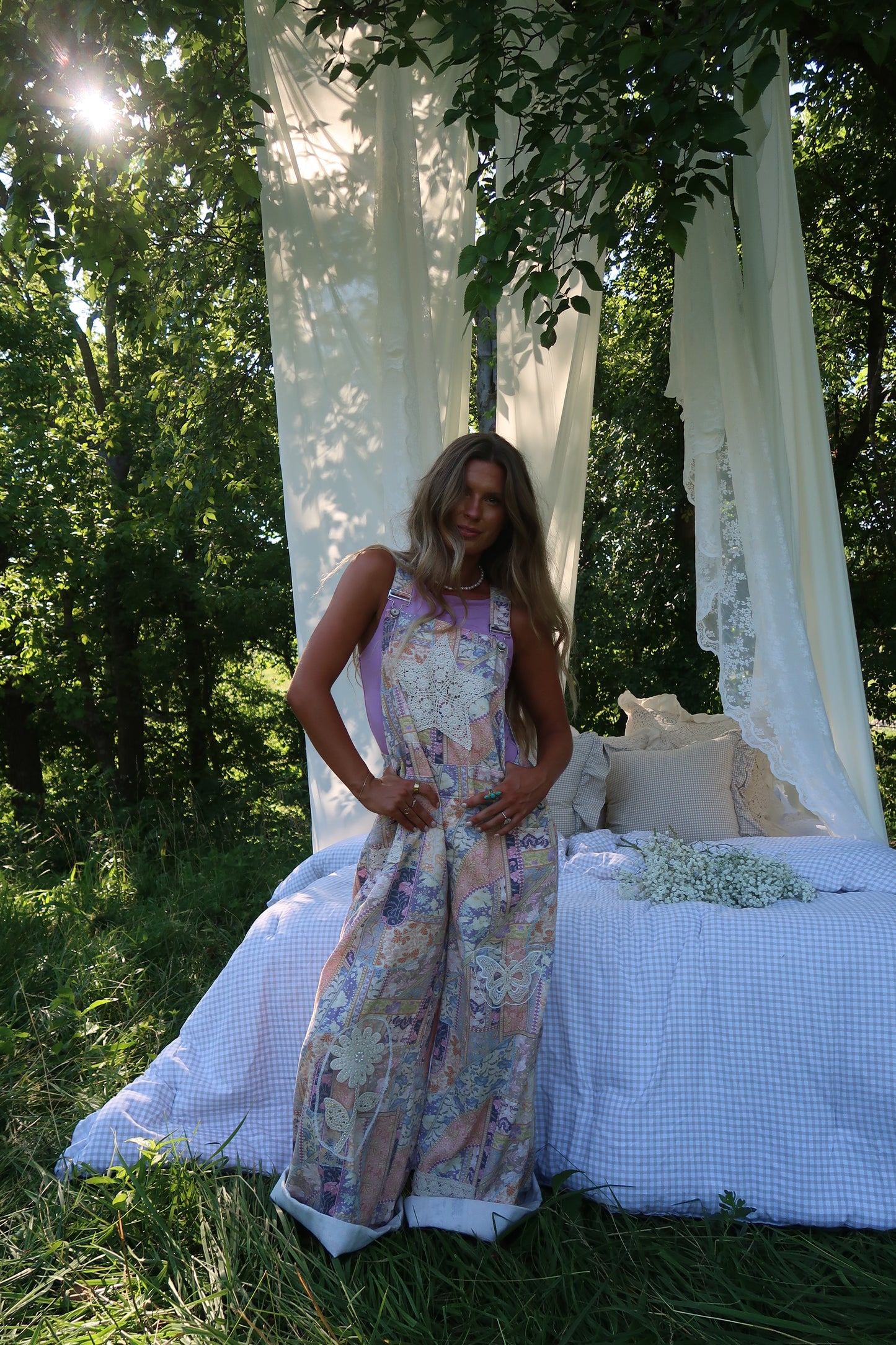 Sweet Dreams Patchwork Overalls