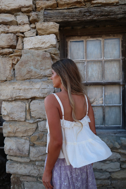 Buttercream Boho Tank