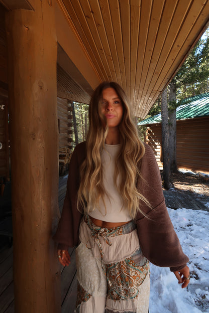 Coffee Shrug Cardigan