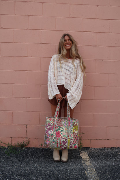 Kathy Quilted Tote Bag