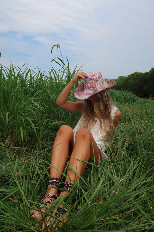 Honey Quilted Cowboy Hat