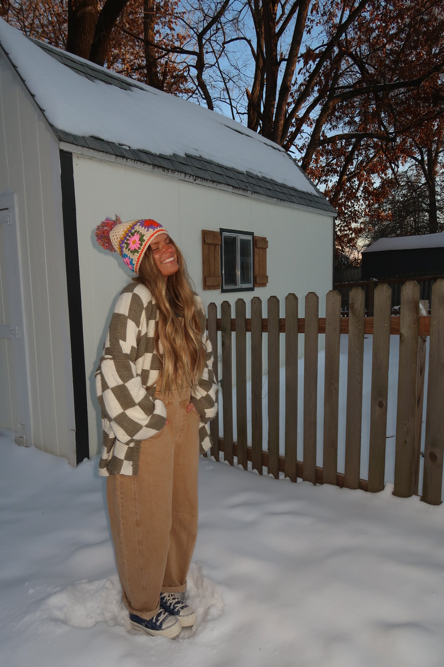 Granny Square Beanie