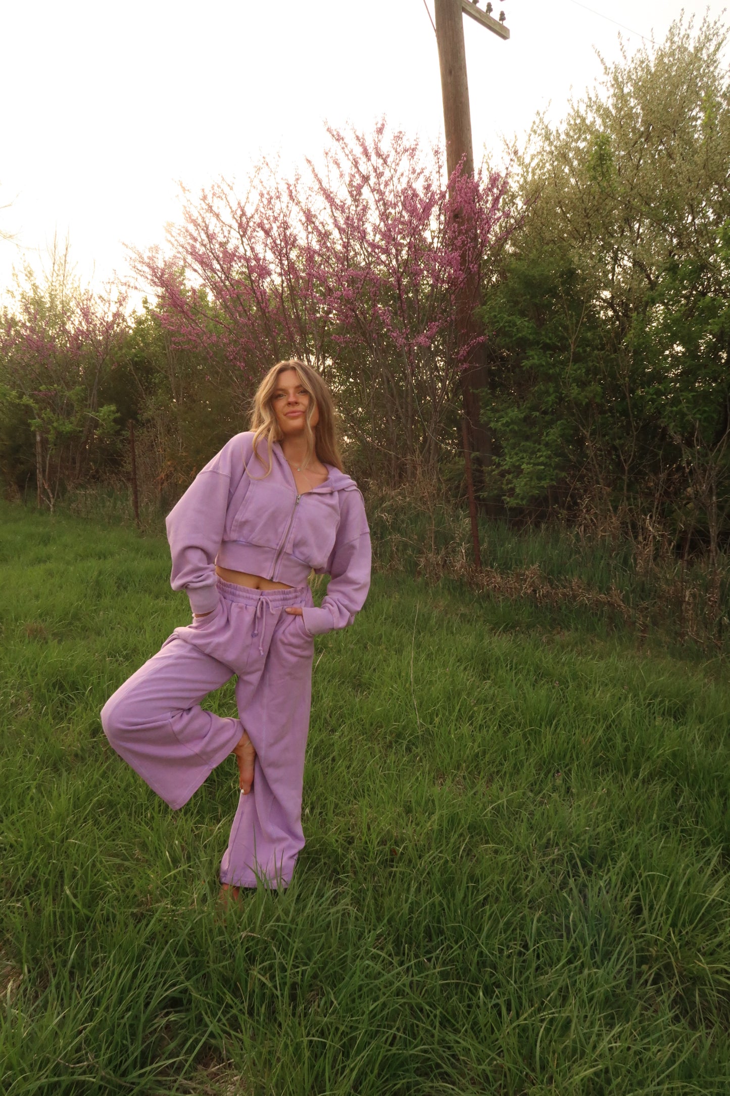 Lavender Haze Wide Leg Pant