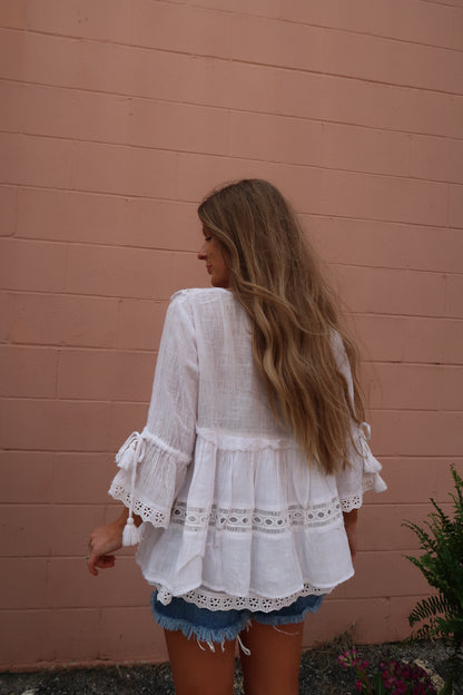Lulu Crochet Babydoll Top
