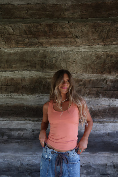 Orange Back To Basics Tank