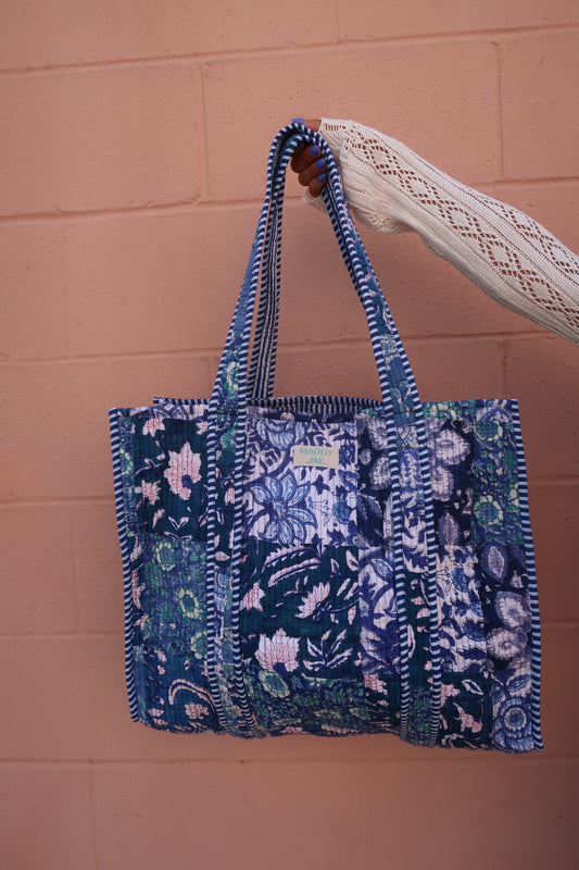Isla Quilted Tote Bag