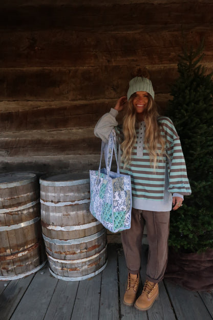 Cove Quilted Tote Bag