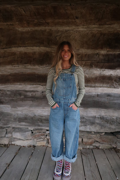 Benny Barrel Leg Overalls