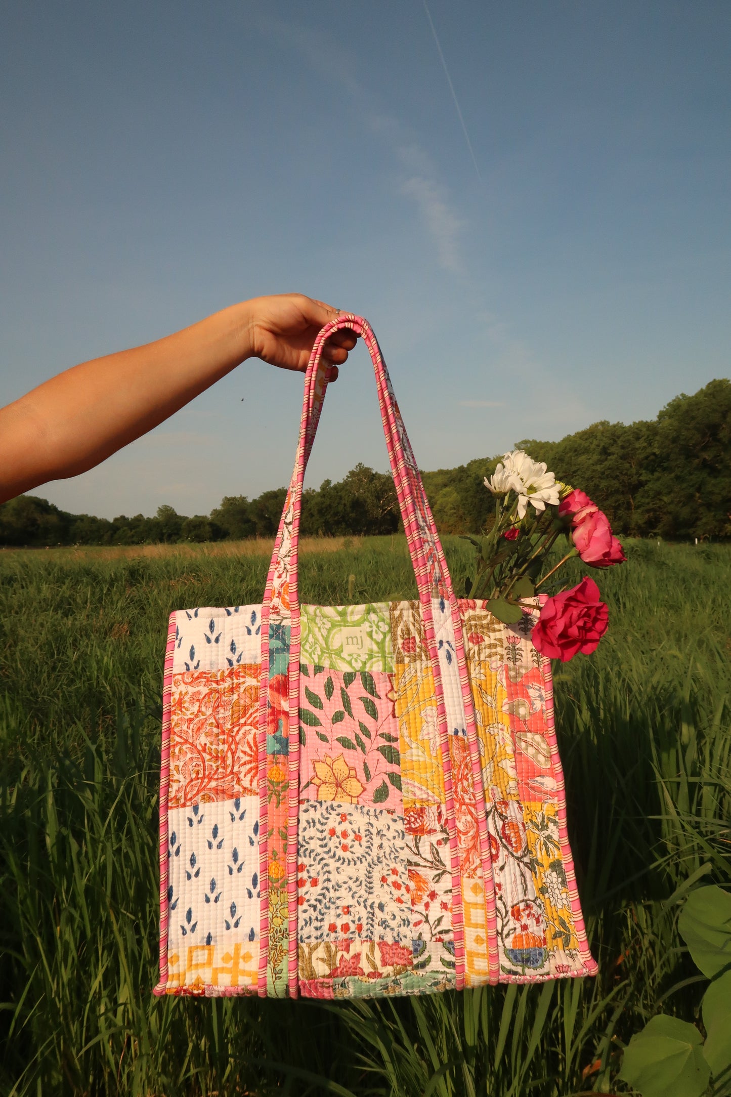 Sally Quilted Tote Bag