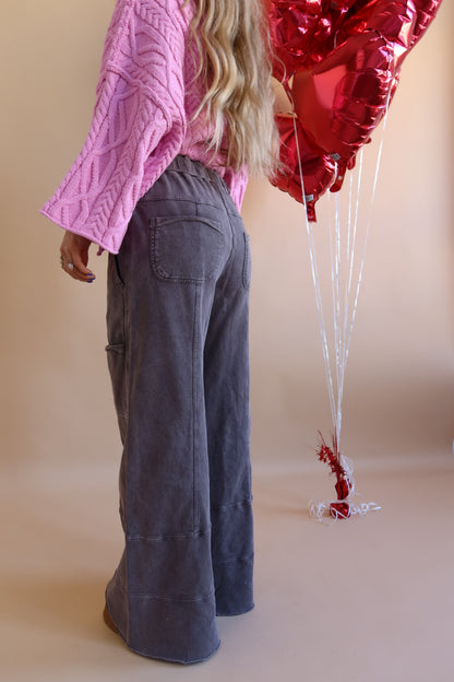 Chocolate Wide Cargo Leg Pant