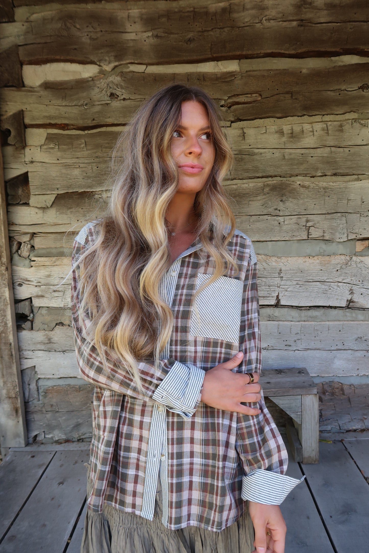 Sweet as Pecan Plaid Flannel