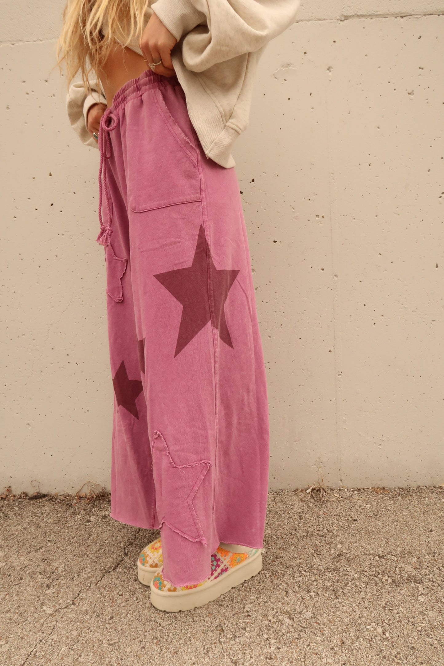 Berry Star Crop Pant