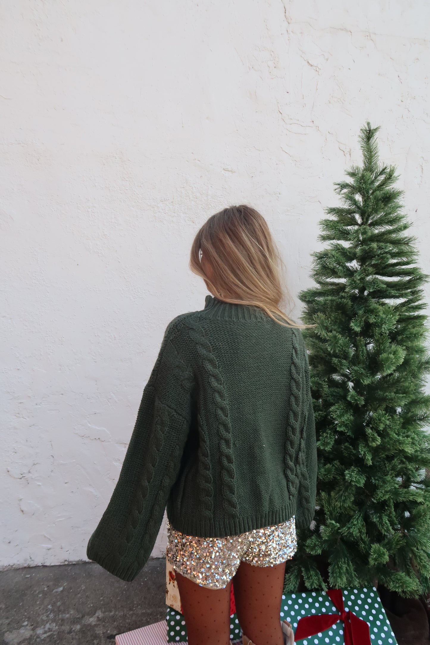 Mistletoe Cable Knit Sweater