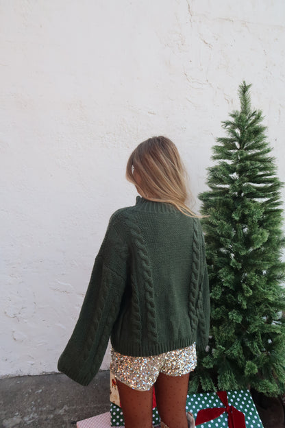 Mistletoe Cable Knit Sweater