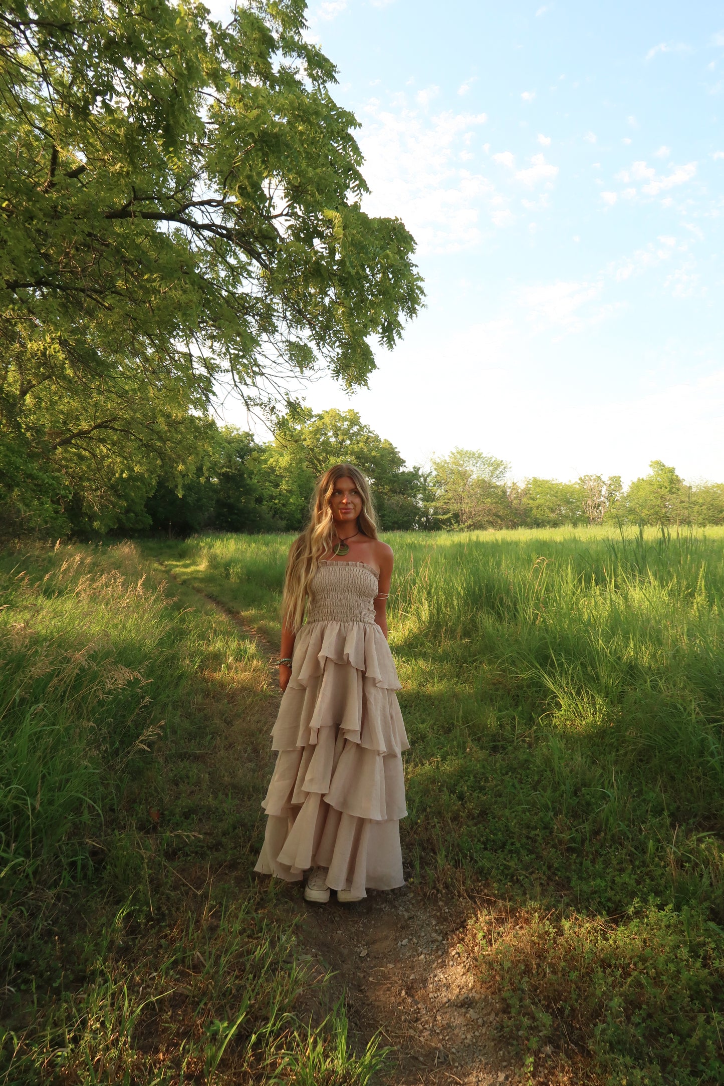 First Love Ruffle Maxi dress