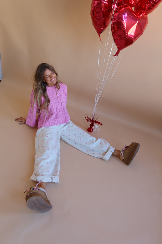 xoxo Cable Knit Sweater