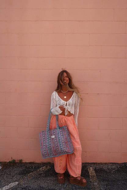 Frankie Quilted Tote Bag