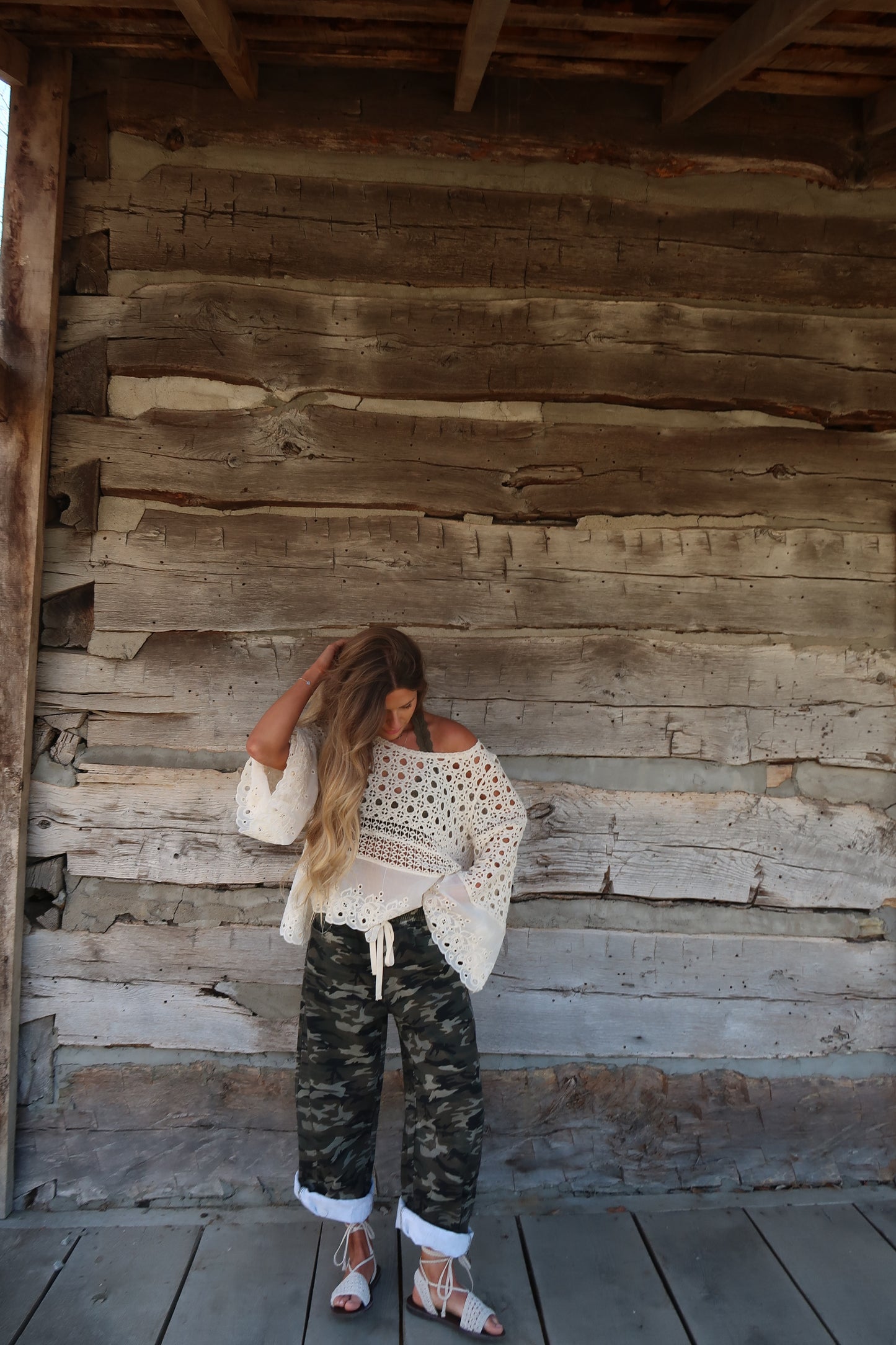 Cottage Crochet Babydoll Top