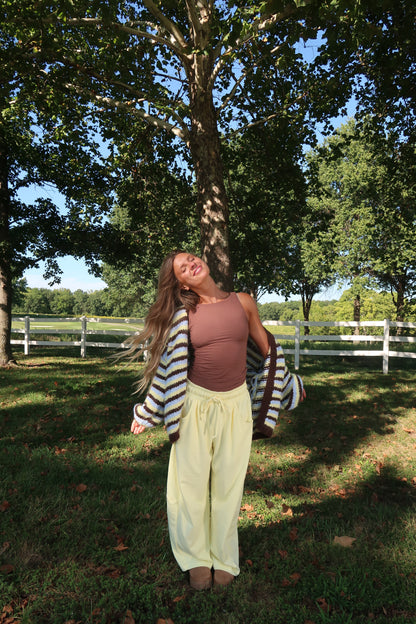 Toasty Stripe Cardi