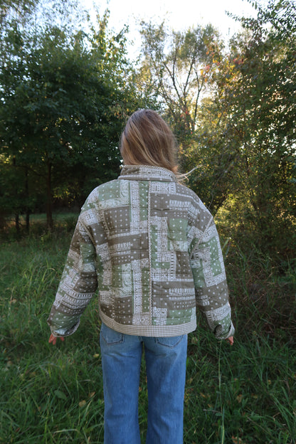 Donna Bandana Quilted Jacket