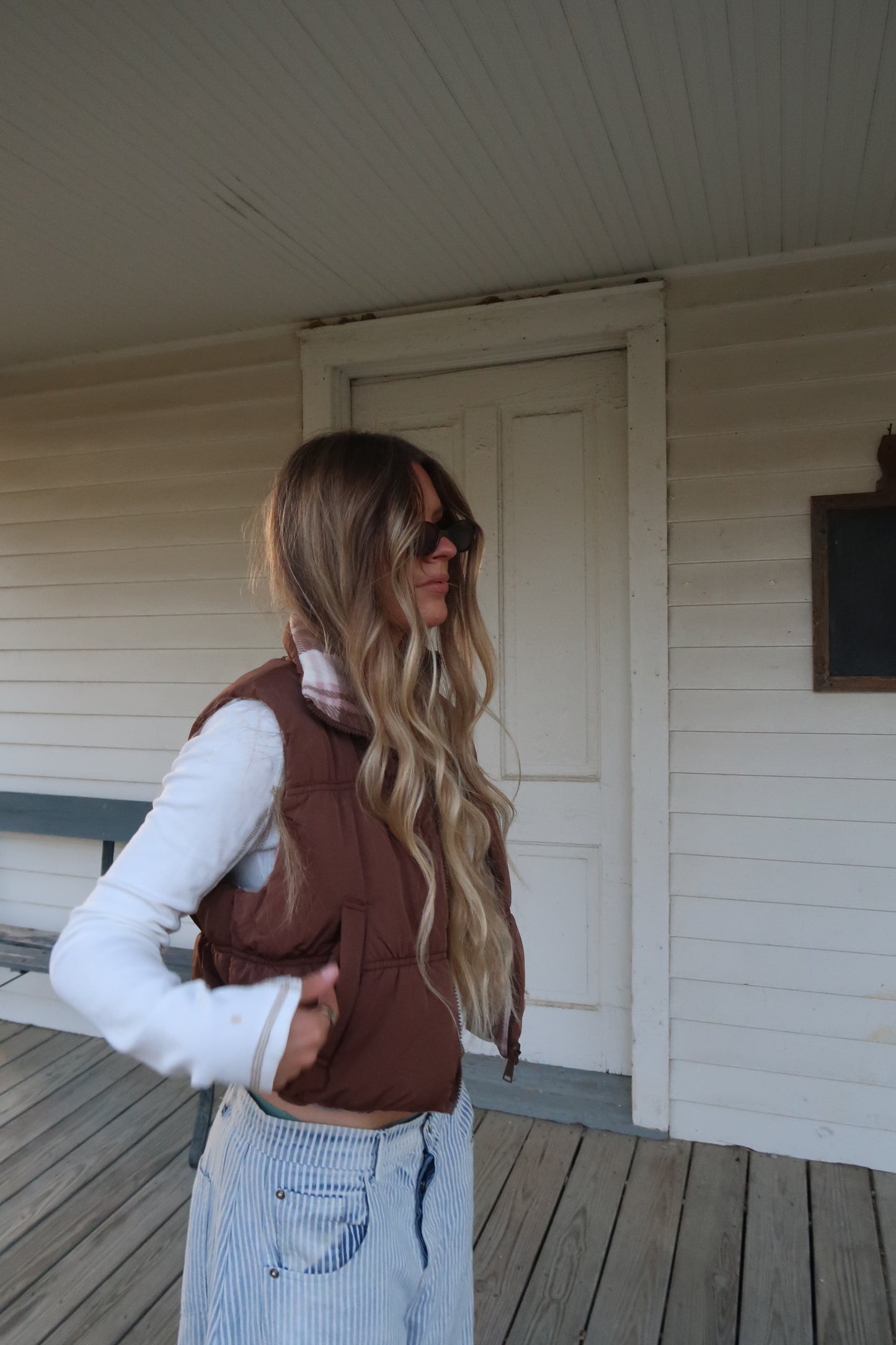 Cocoa Reversible Puffer Vest