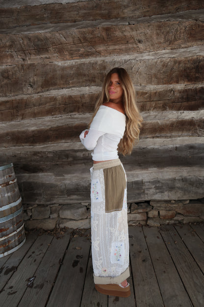 Boho Petal Patchwork Pant