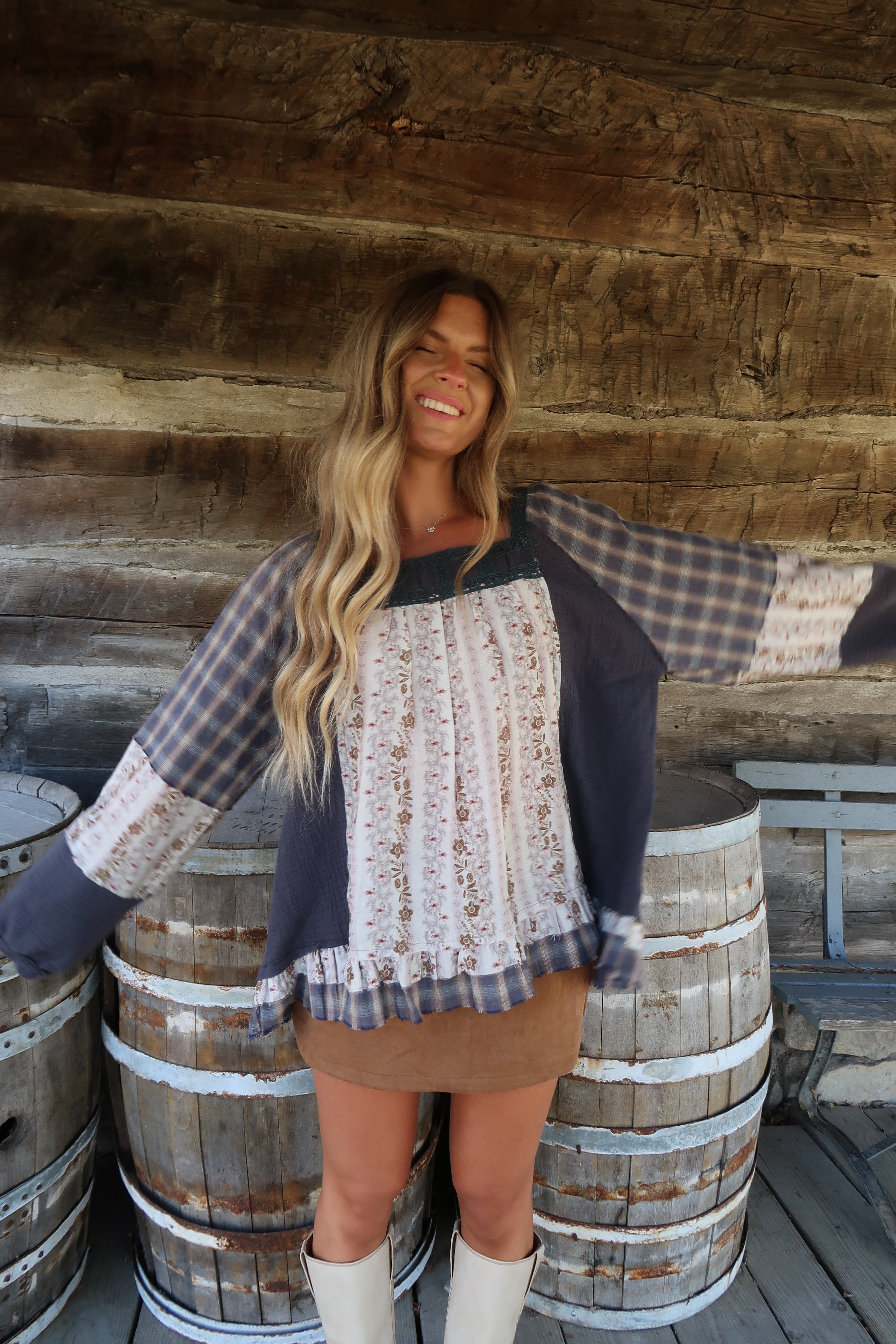 M*y様 5y Sweetheart Top Madder Root Patch Main Course Patchwork Top – Maddy Jae