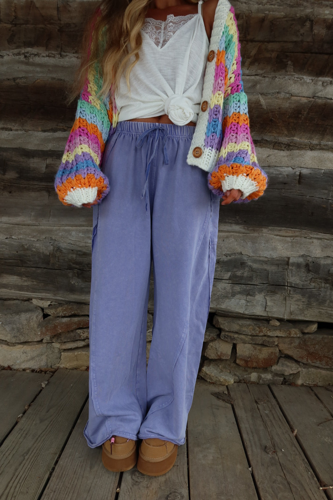 Lilac Wide Leg Pant