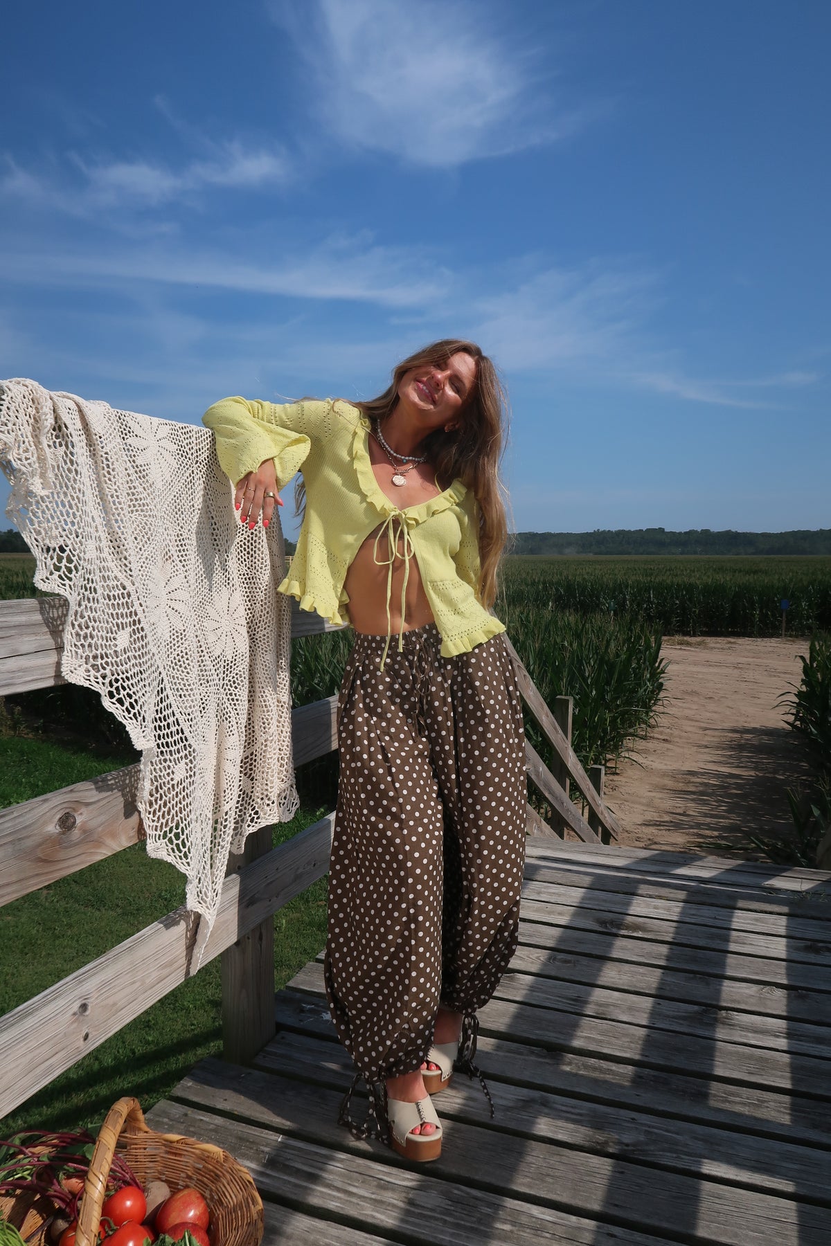 Rye Dot Bubble Pants