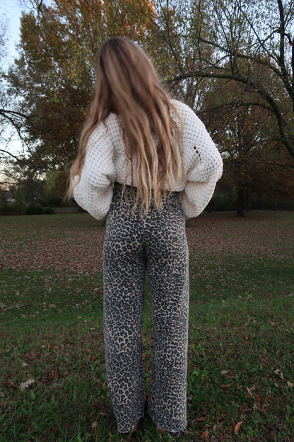 Carmel Leopard Straight Leg Pant