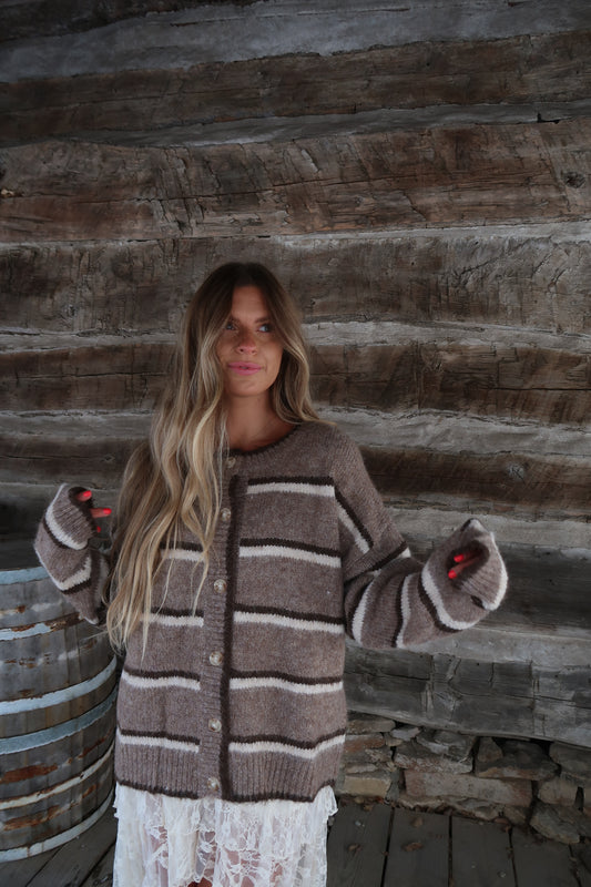 Cedar Stripe Cardi