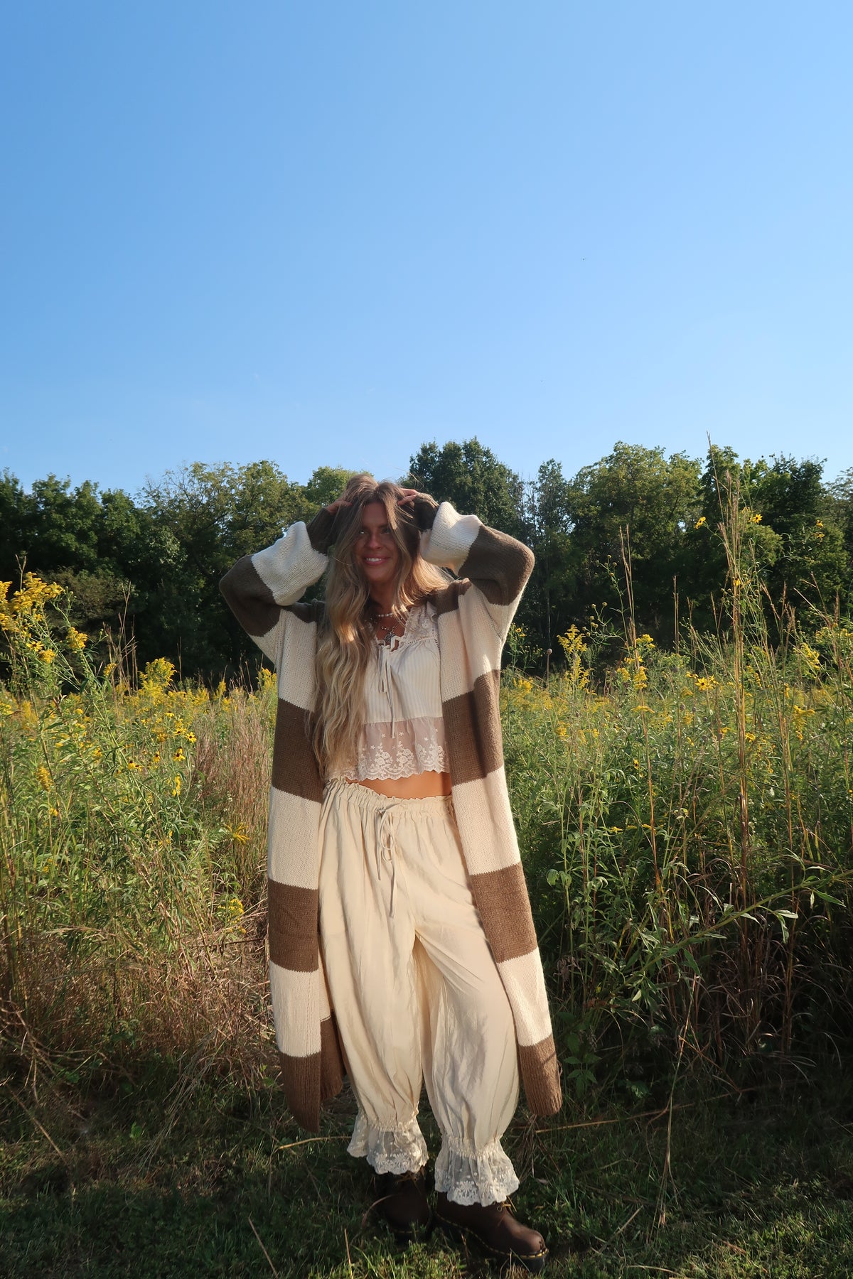 Wild Clover Stripe Cardi