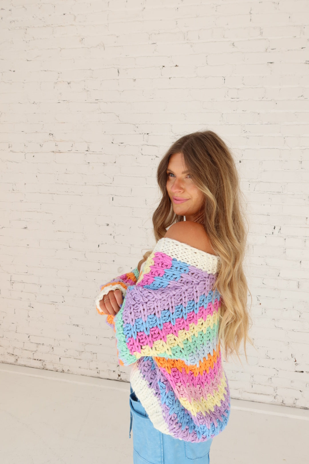 Cotton Candy Chunky Cardi
