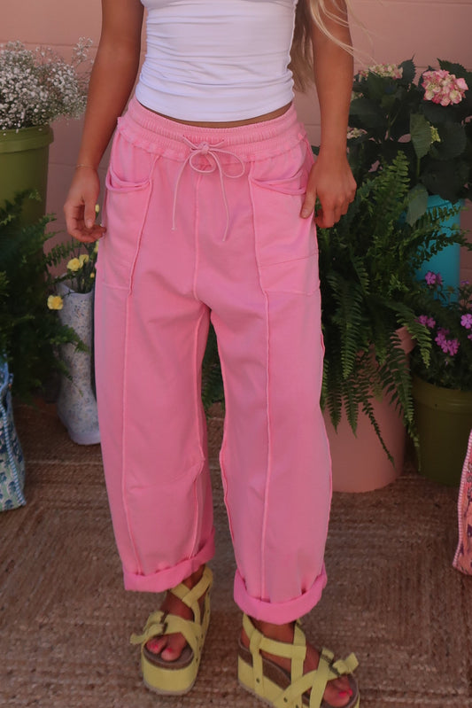 Pink Lemonade Barrel Sweats