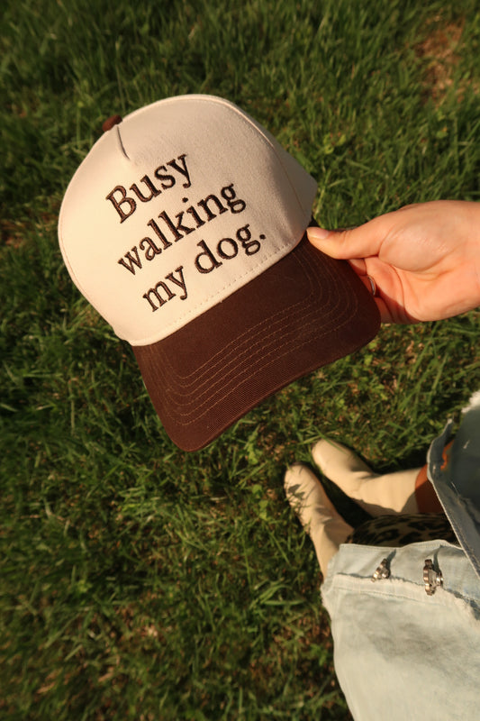 Busy Walking my Dog Hat