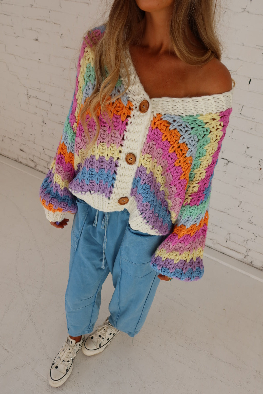Cotton Candy Chunky Cardi