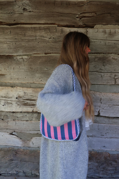 Riley Stripe Quilted Purse
