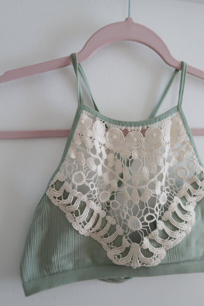 Sage Boho Bralette