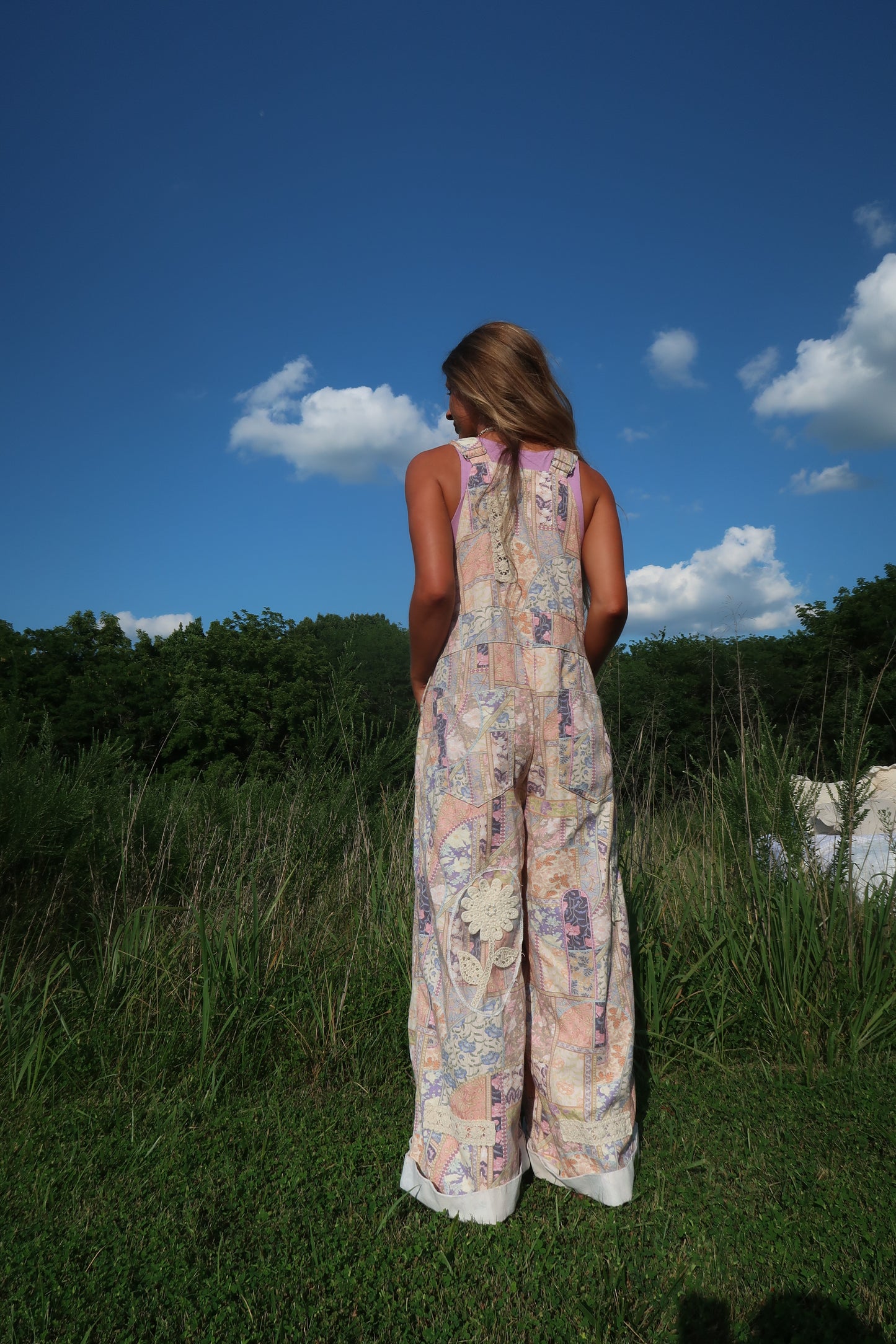 Sweet Dreams Patchwork Overalls