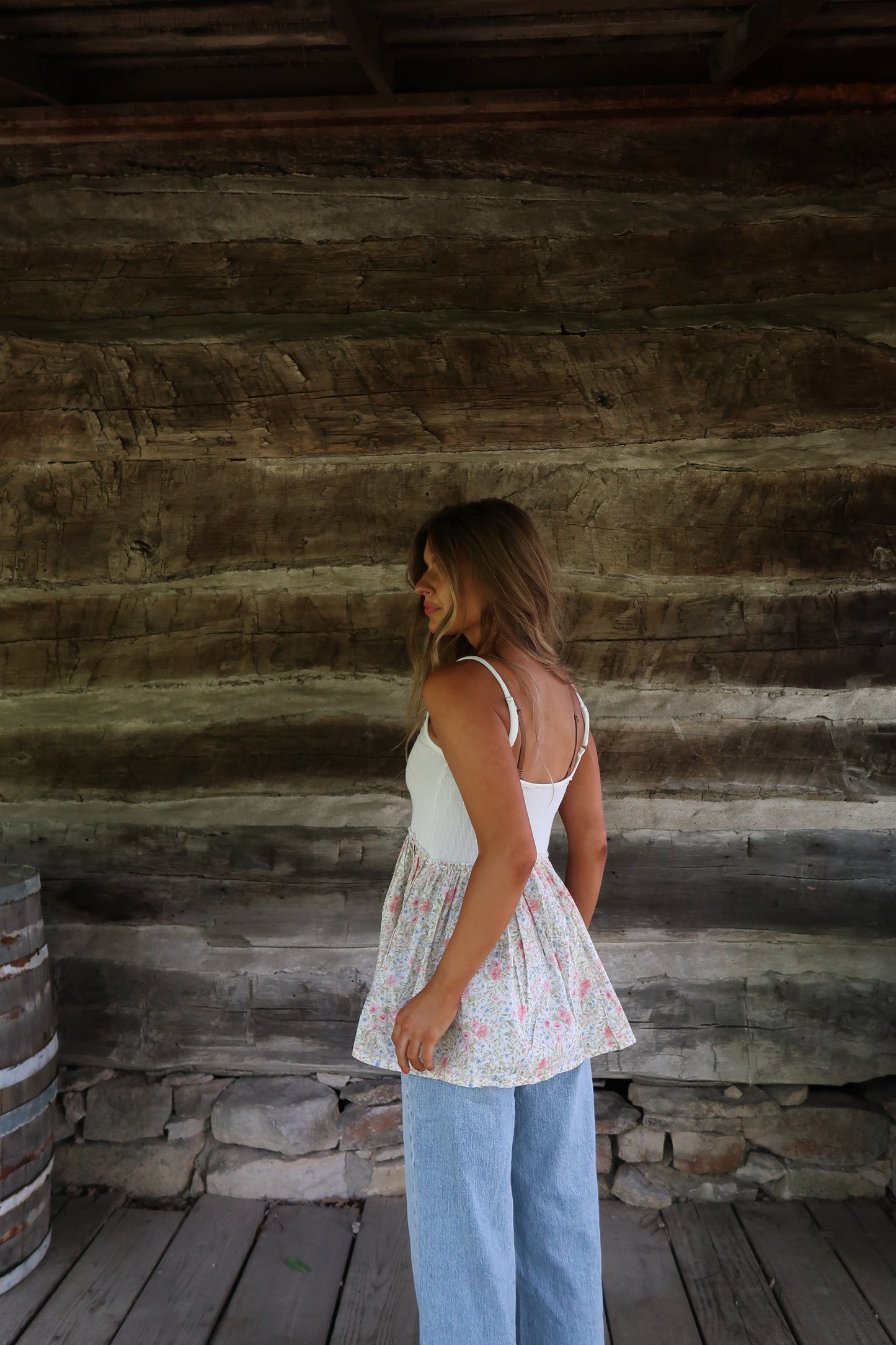 Lillypad Floral Layering Tank