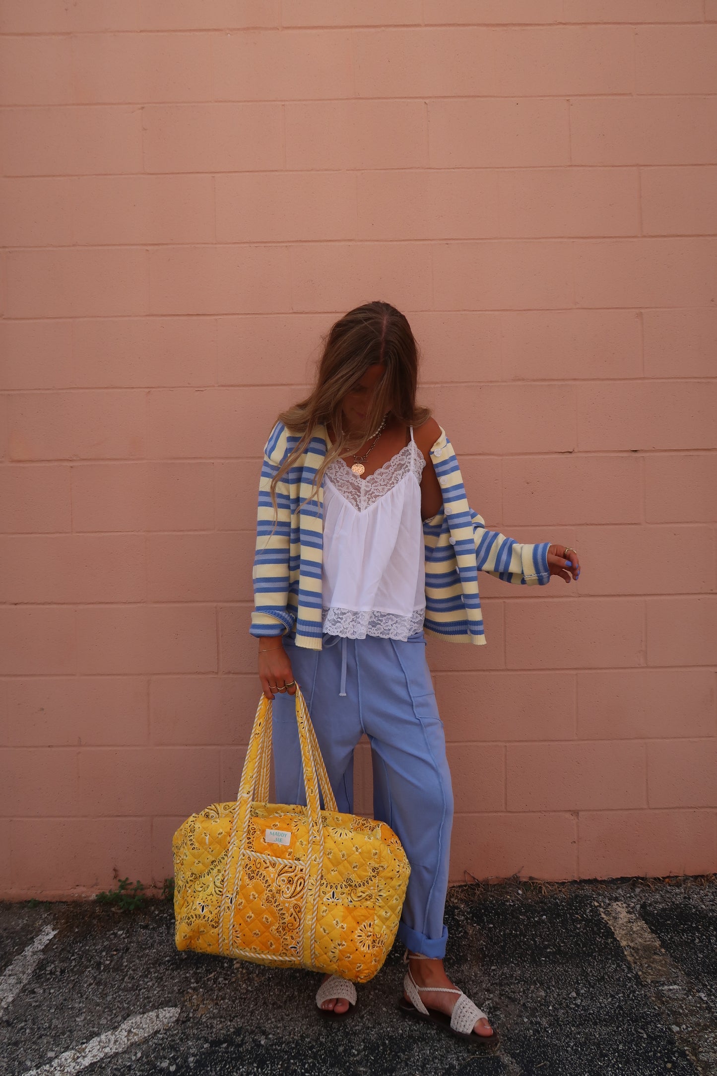 Sunny Quilted Duffle Bag