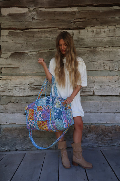 Sally Quilted XL Duffle Bag