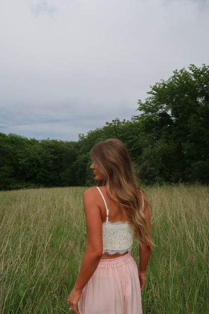White Tank Bralette
